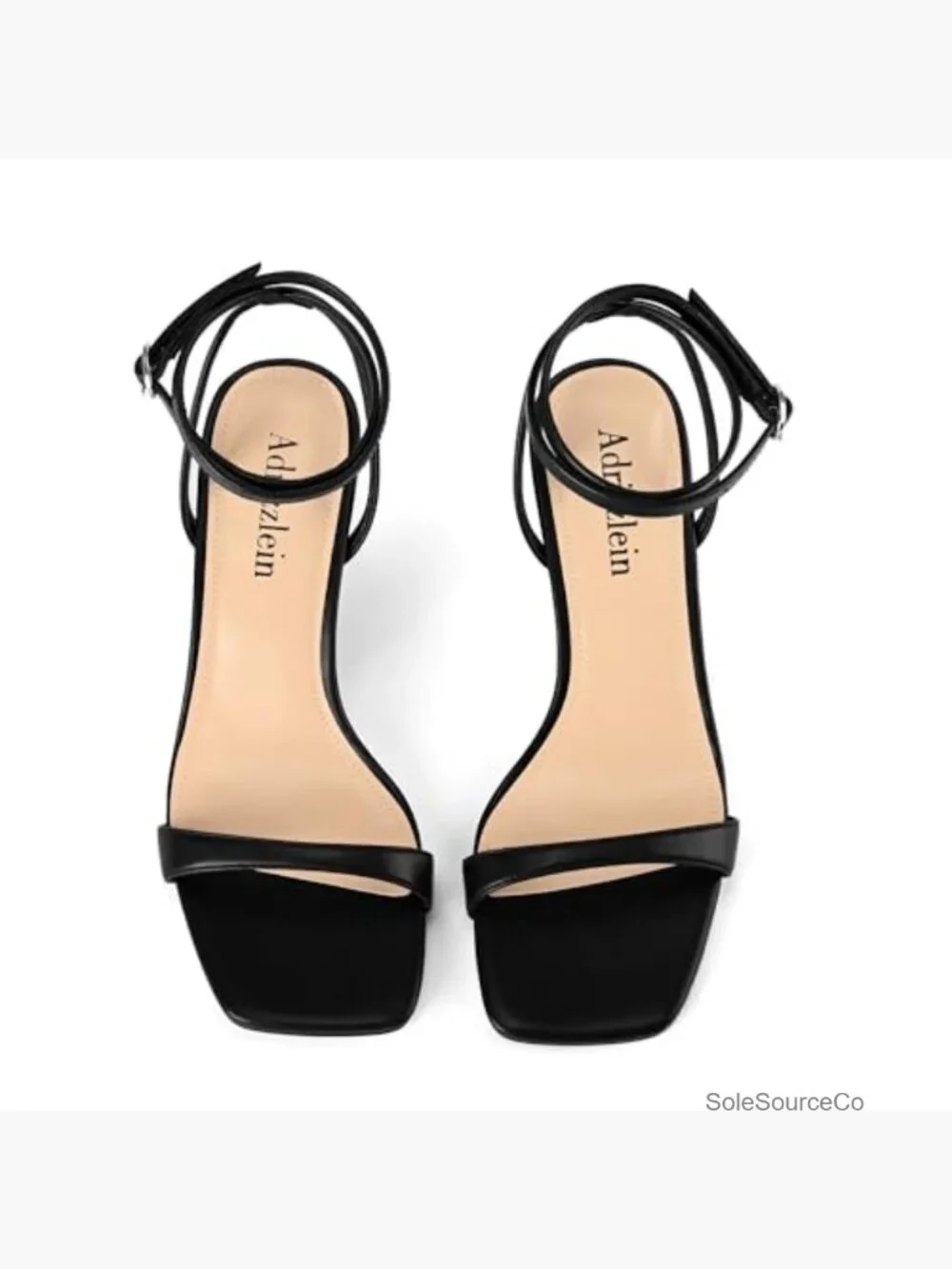 Women's Kitten Heels Strappy Square Open Toe Lace Up Ankle Wrap Sandals Dress